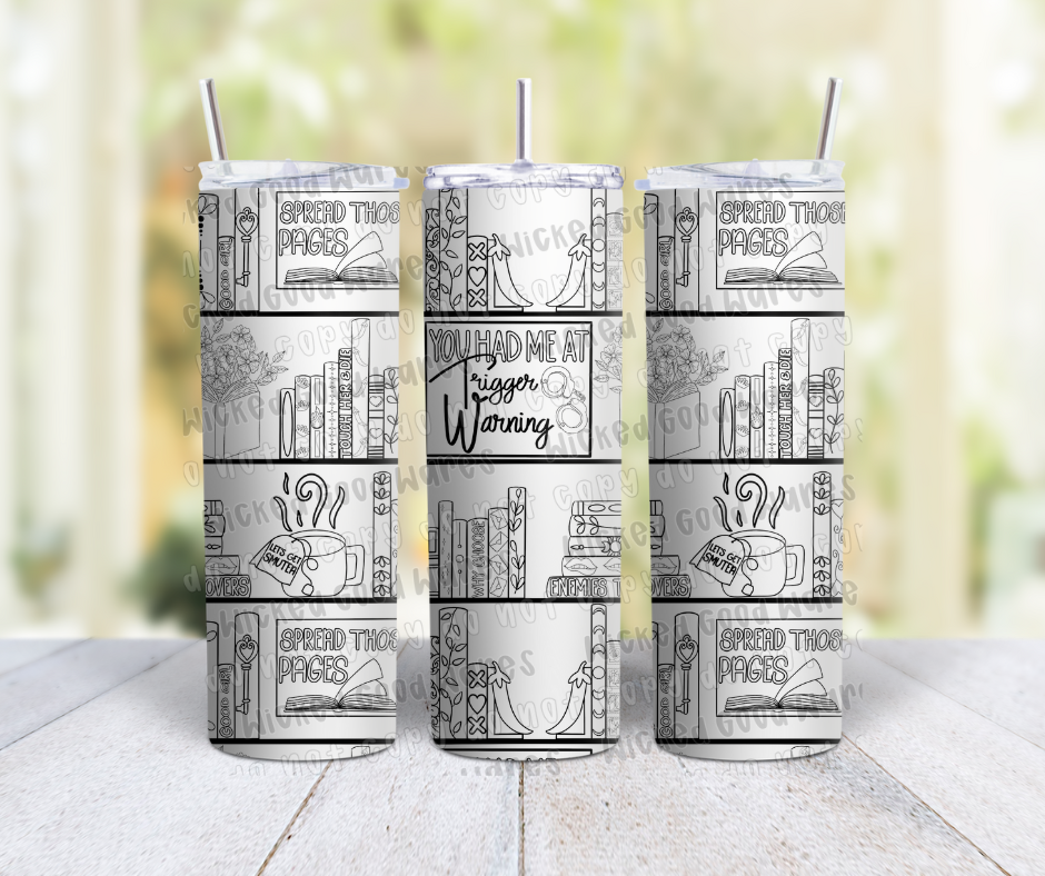 Spicy Bookshelf Tumbler