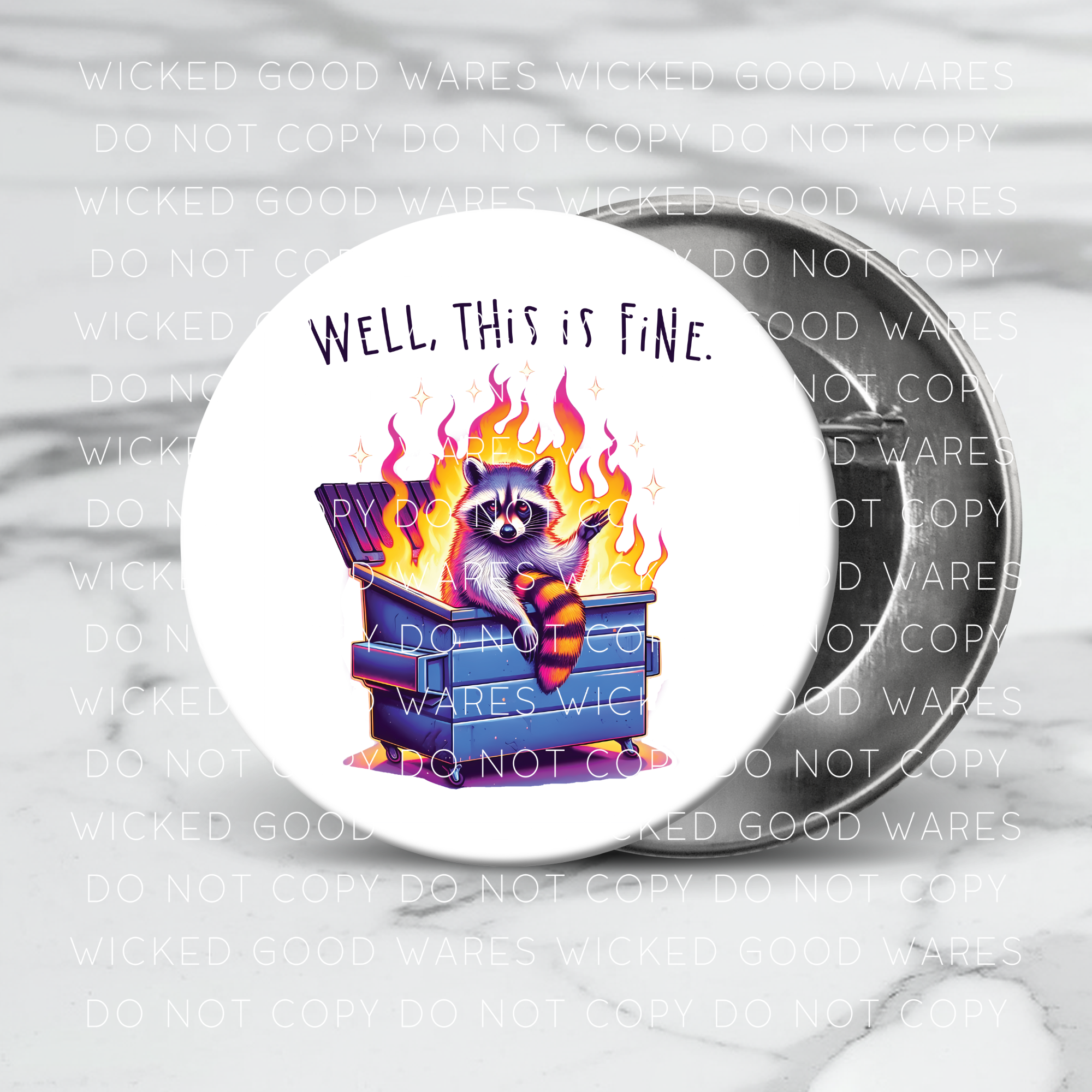 This Is Fine Button