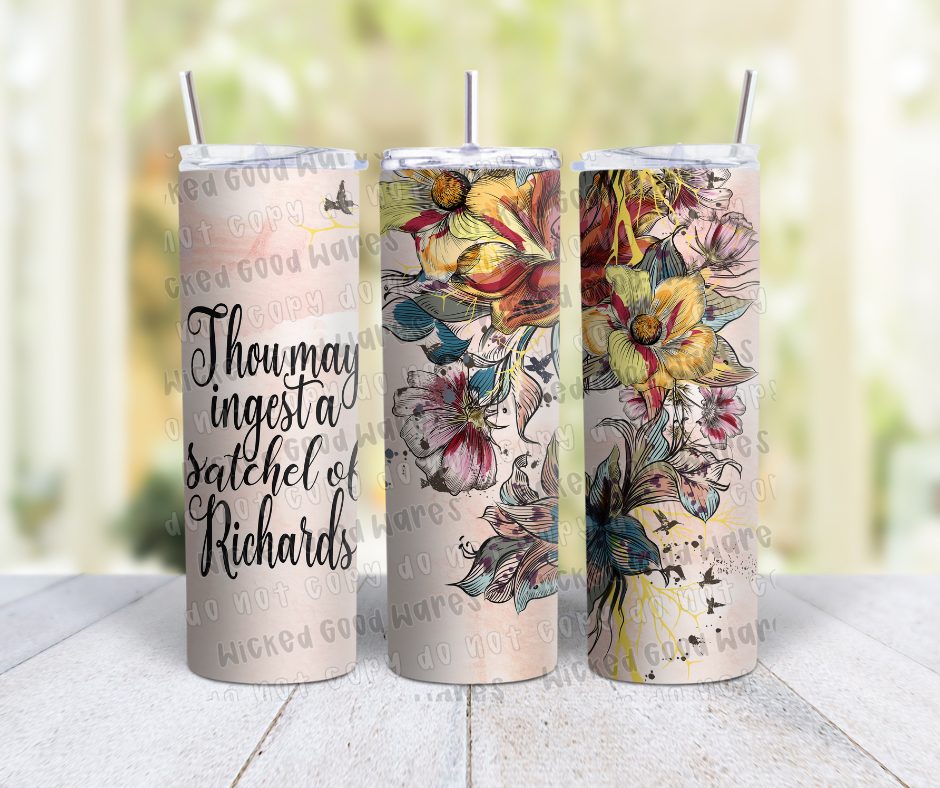 Satchel of Richards Tumbler