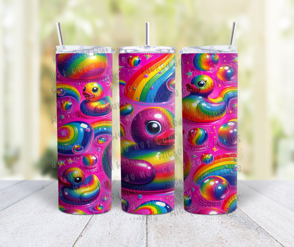 Rainbow Duck Tumbler