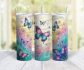 Floral Spring Butterfly Tumbler