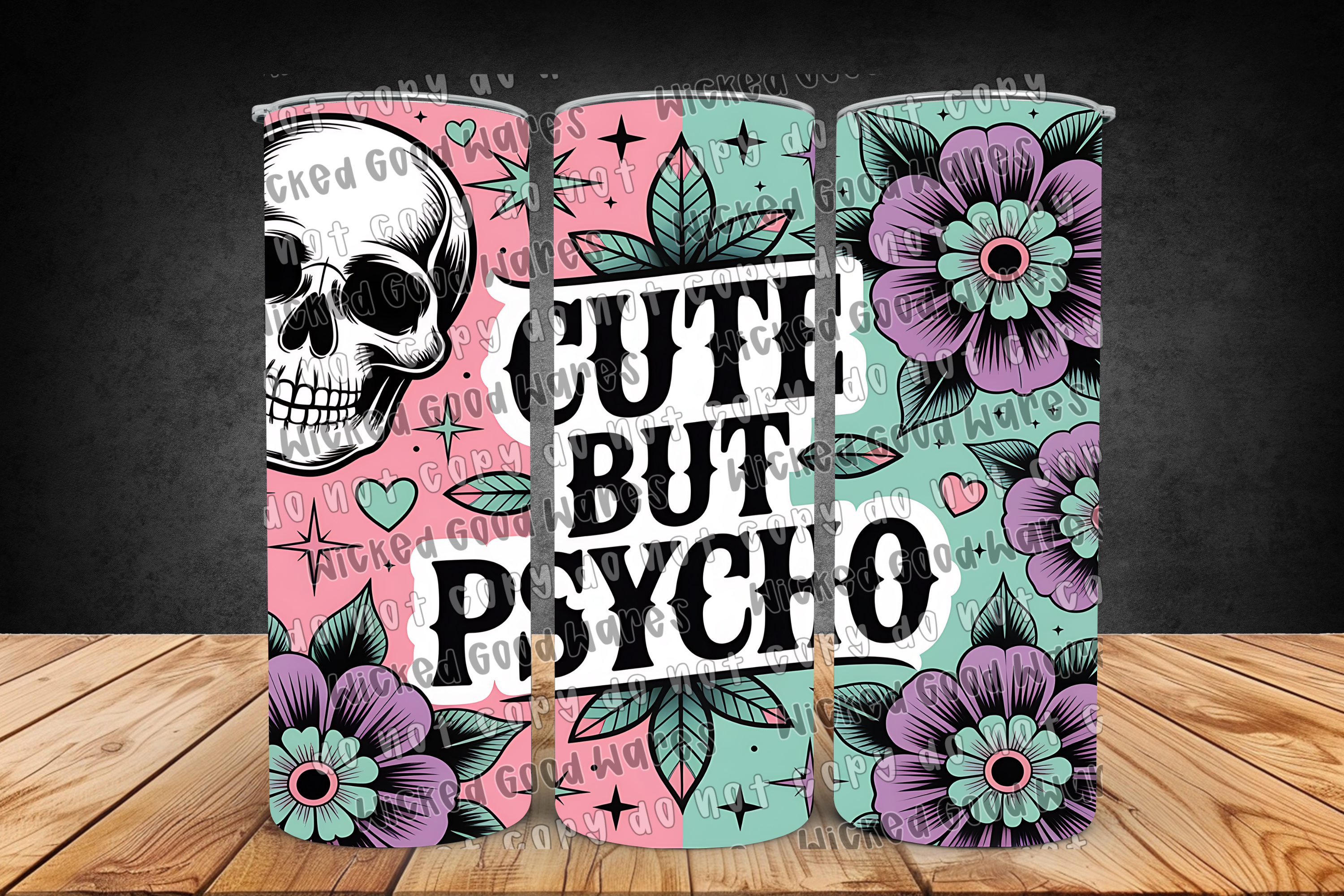 Cute But Psycho Tumbler