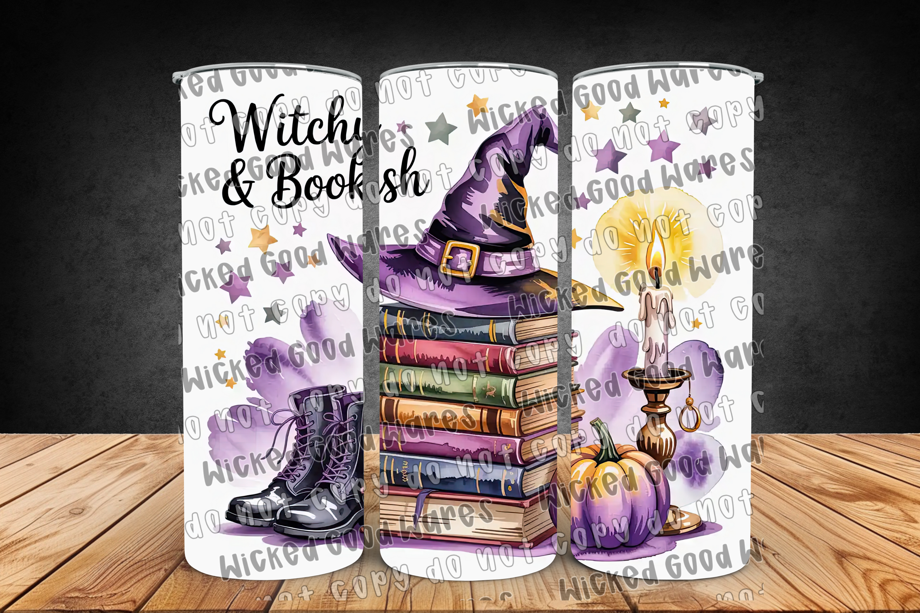 Witchy and Bookish Tumbler